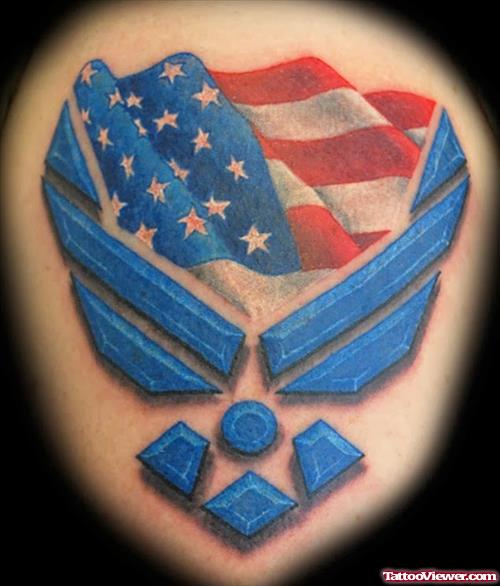 Air Force Army Tattoo Design