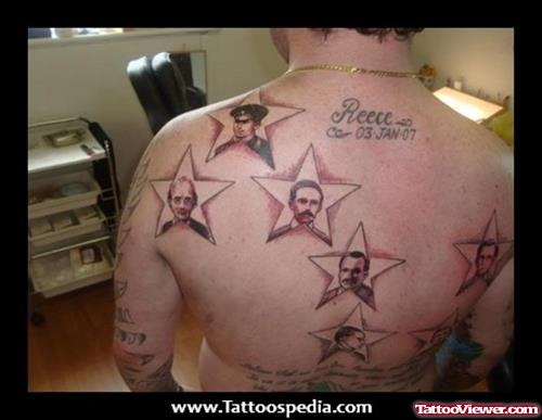 Beautiful Army Tattoos On Back Body