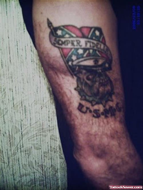 Attractive Army Tattoo On Biceps