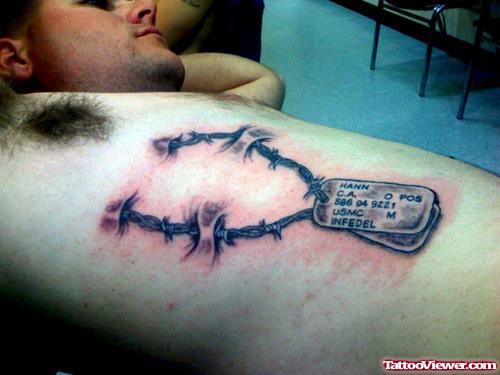 Army Locket Tattoo