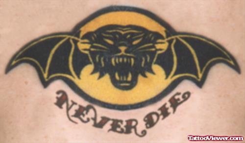 Bay Winged Tiger Head Army Tattoo