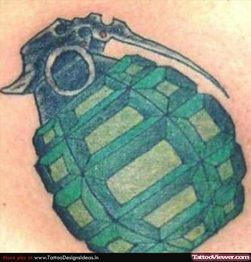 Army Grenade Tattoo