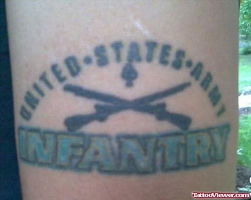 Cool Army Tattoo On Bicep