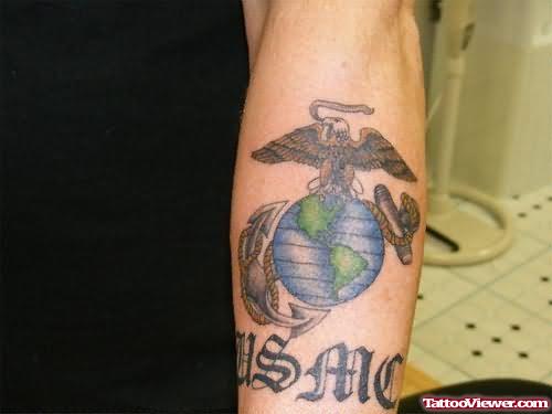 Army Logo Tattoo On Arm