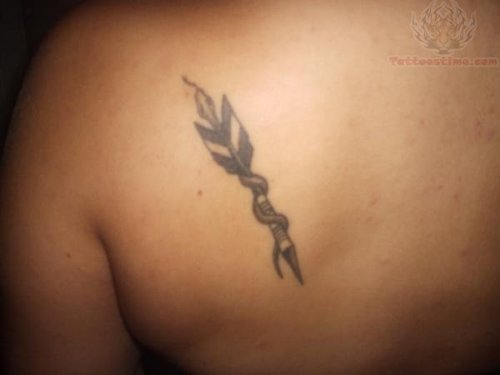 Back Shoulder Arrow Tattoo