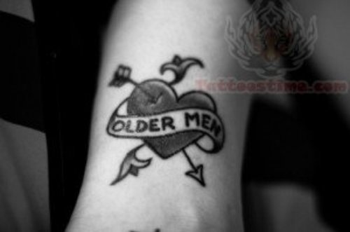 Older Men Arrow Tattoo