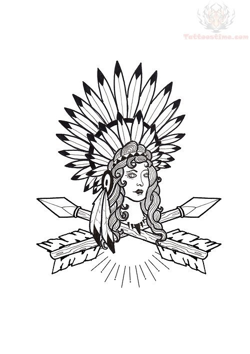 Native Arrow Tattoos Design