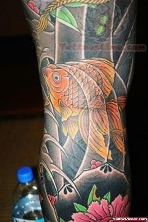 Japanese Asian Fish Tattoo