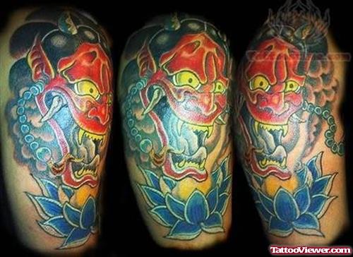 Extreme Devil Asian Tattoo
