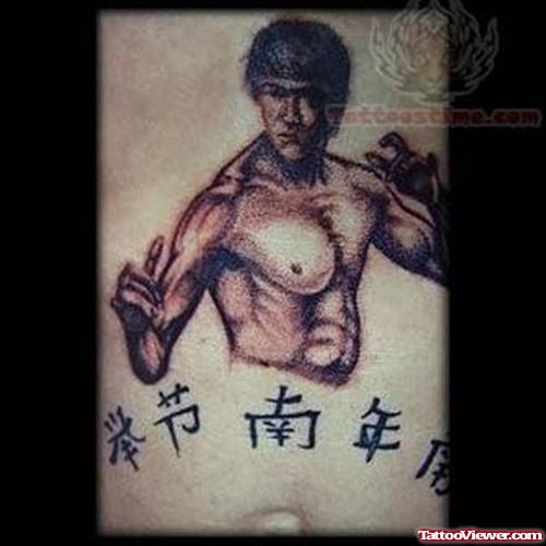 Awesome Asian Star Tattoo