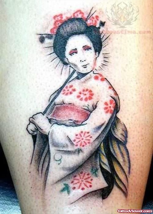 Asian Lady Tattoo