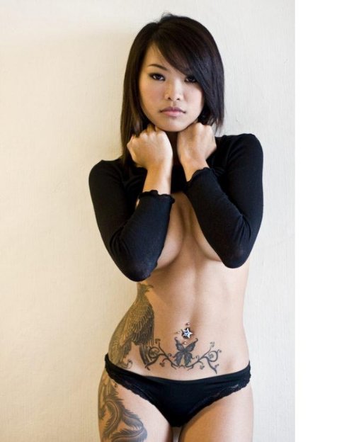 Asian Girl Tattoo