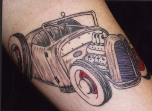Automobile Tattoos On Sleeve