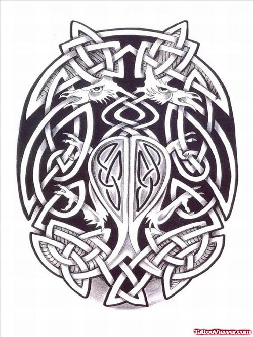 Celtic Aztec Tattoo Dessign