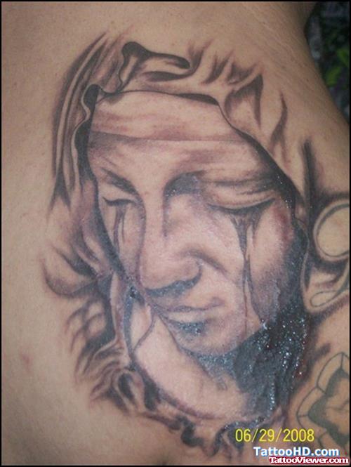 Aztec Mary Tattoo