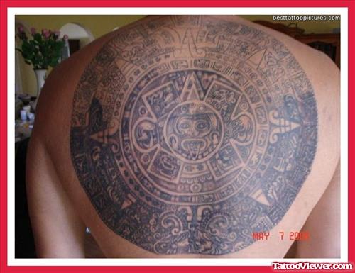 Special Aztec Upperback Tattoo