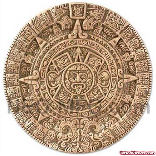 Fine Aztec Tattoo Design