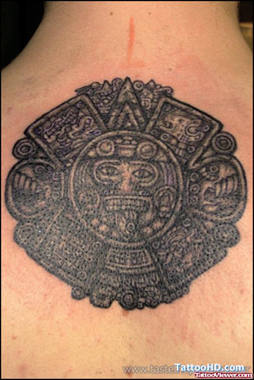 Superb Aztec Upperback Tattoo