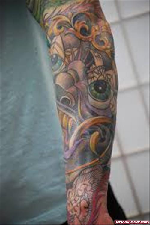 Sleeve Aztec Tattoo