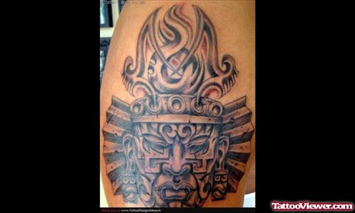 AShoulder Aztec Tattoo