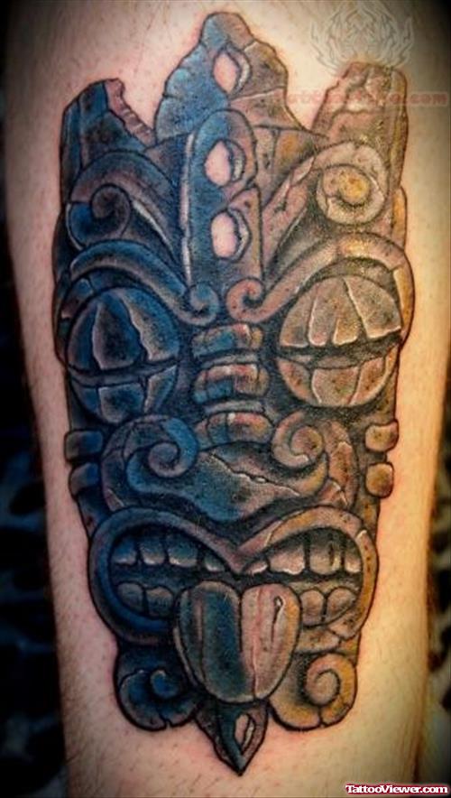Aztec Tiki Tattoo