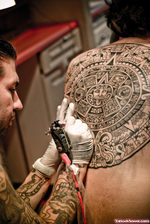 Good Back Body Aztec Tattoo