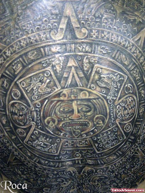 Dark Ink Aztec Tattoo