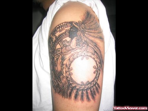 Aztec Tattoo On Biceps