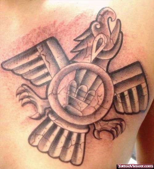 Aztec Flying Eagle Tattoo