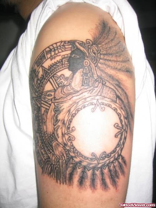 Aztec Modern Tattoo Design