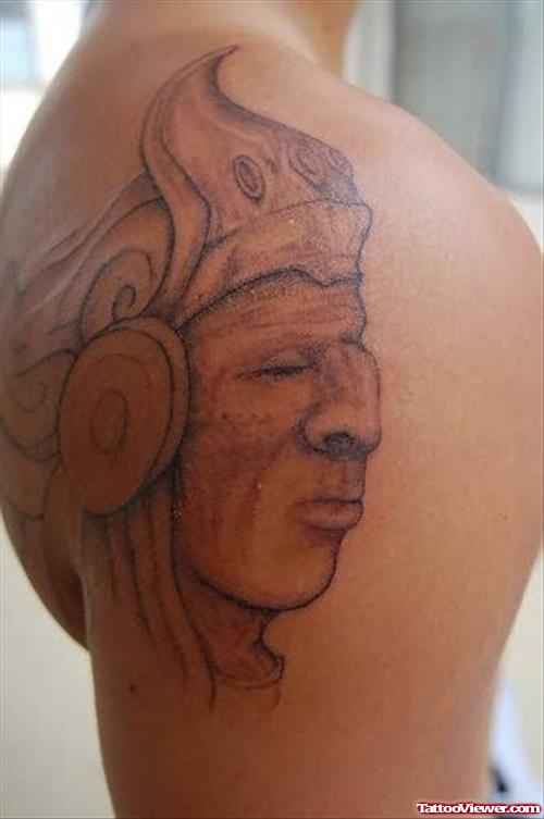 Aztec Tattoos On Shoulder