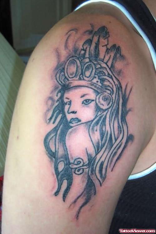 Lalter Girl Aztec Tattoo Design
