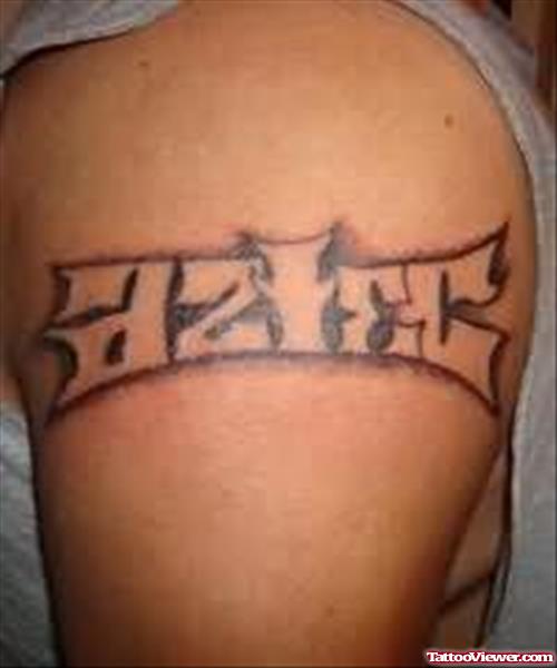Amazing Aztec Tattoo On Shoulder