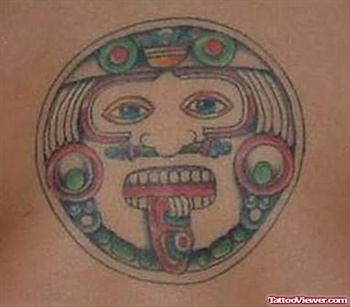 Weird Aztec Tattoo
