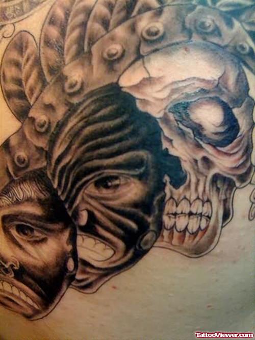 Scary Skulls Tattoo Design