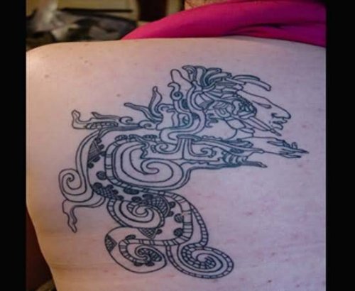 New Aztec Tattoo Design For Women