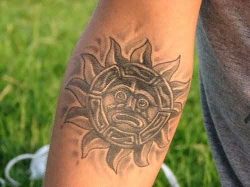 Aztec Tattoos on Arm