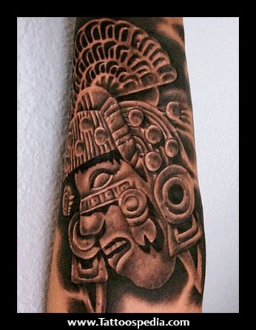 Classic Tribal Aztec Tattoo