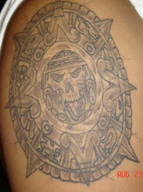 Ghost Aztec Tattoo