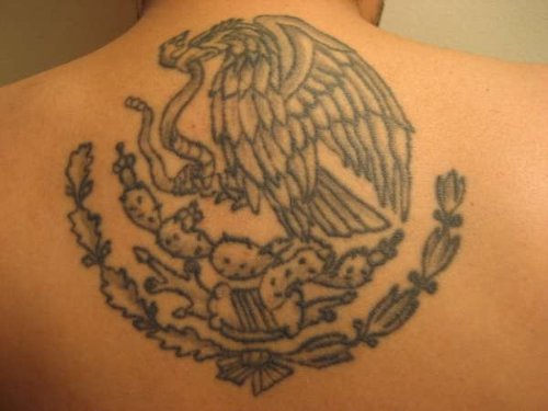 Mexico Aztec Tattoo On Back