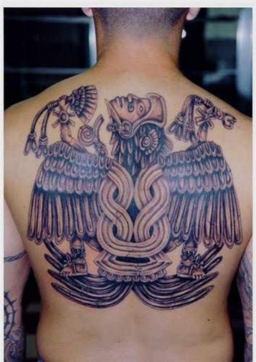 Aztec Tattoo For Your Back