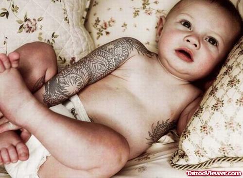 Right Sleeve Baby Tattoo