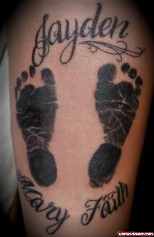 Jayden Baby Footprints Tattoo