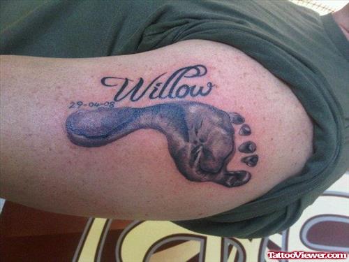 Willow Baby Feet On Left Arm