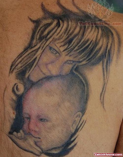 Tribal Baby Tattoo Design
