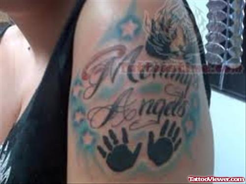 Memorial Baby Hand Prints Tattoo
