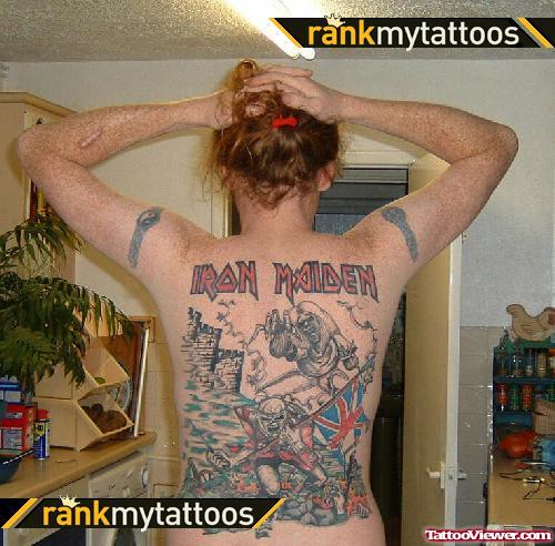 Iron Maiden Back Tattoo