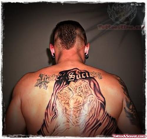 Hate Sacicto Tattoo On Back