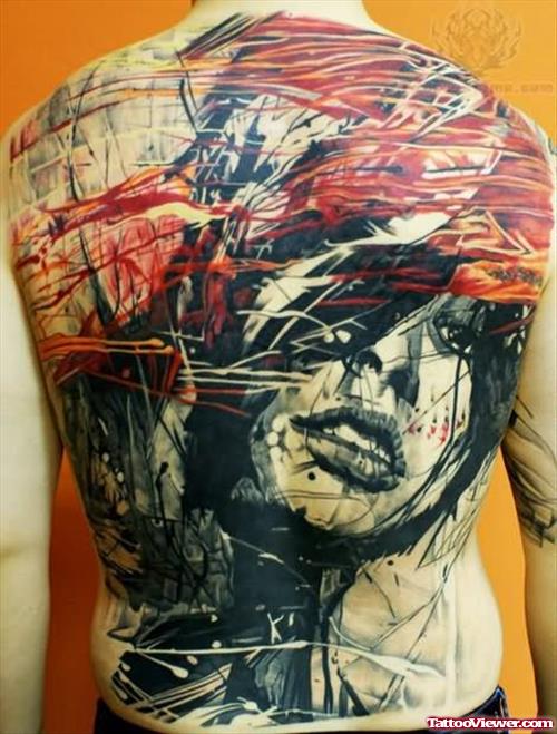 Color Tattoo on Back
