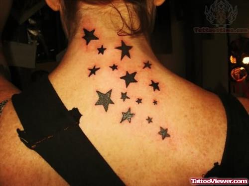 Star Tattoos On Back